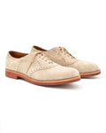 Alden 9945 Saddle Blutcher in Milkshake Suede