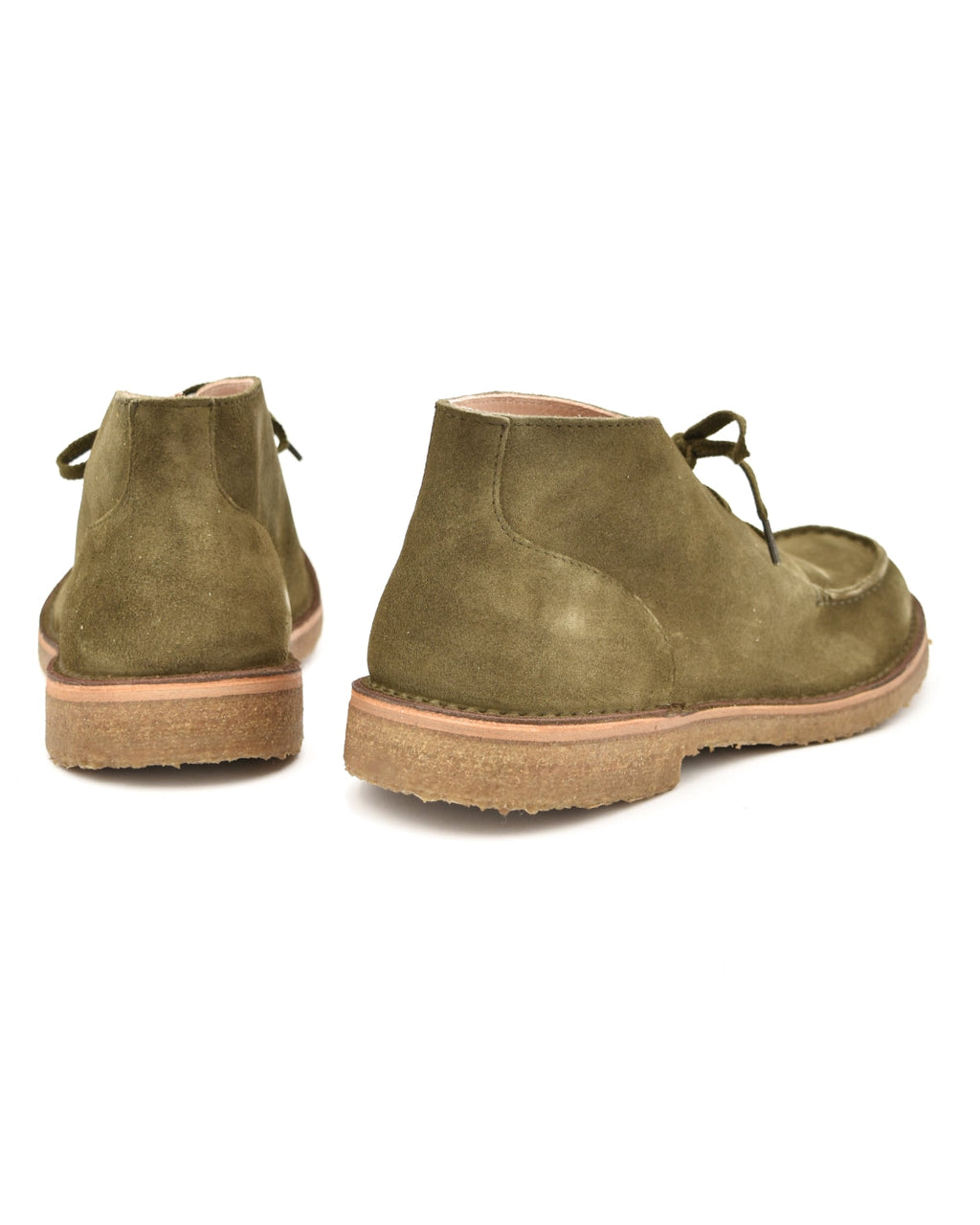 Astorflex Duekeflex 3-Eye Chukka in Khaki Green Suede