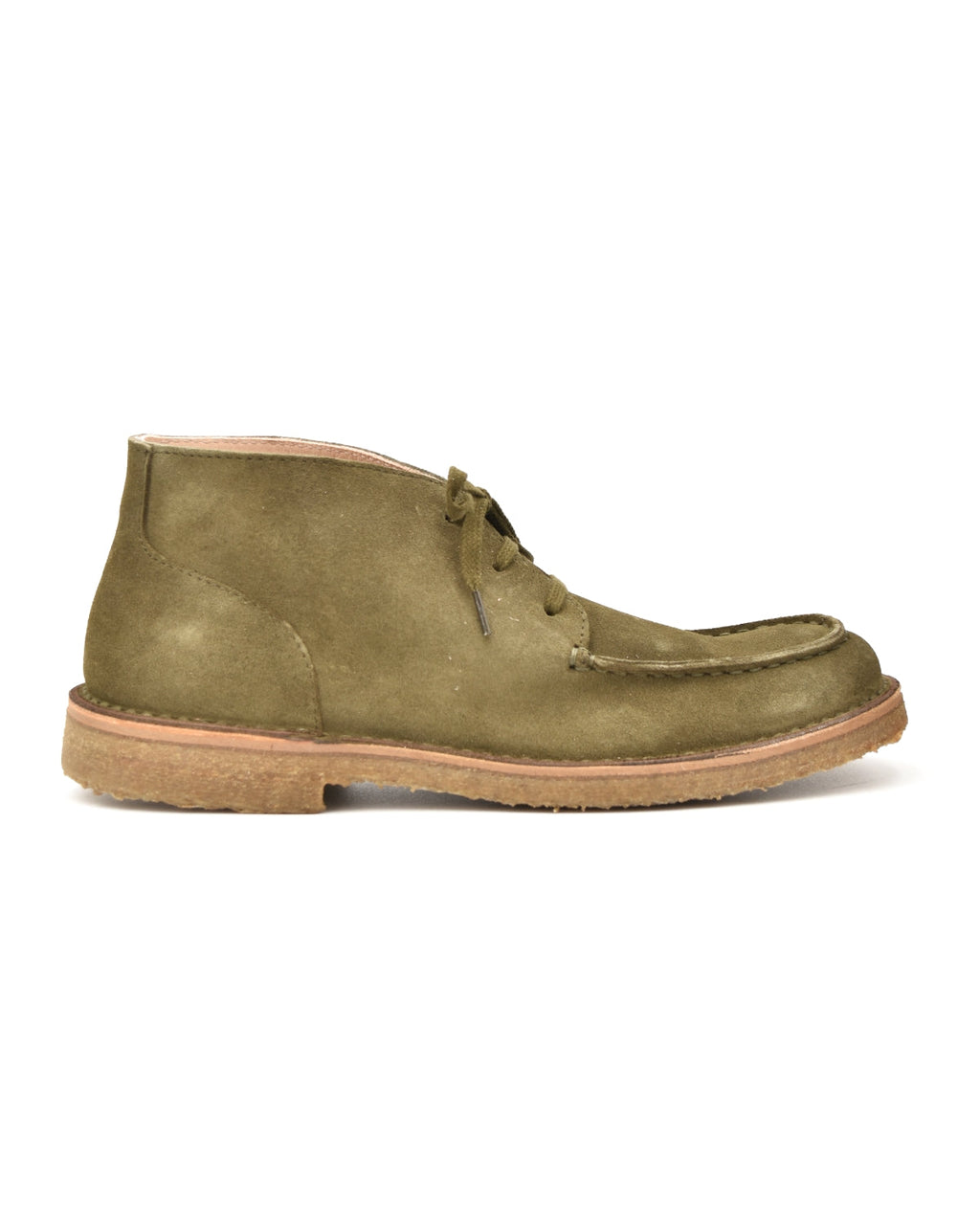 Astorflex Duekeflex 3-Eye Chukka in Khaki Green Suede