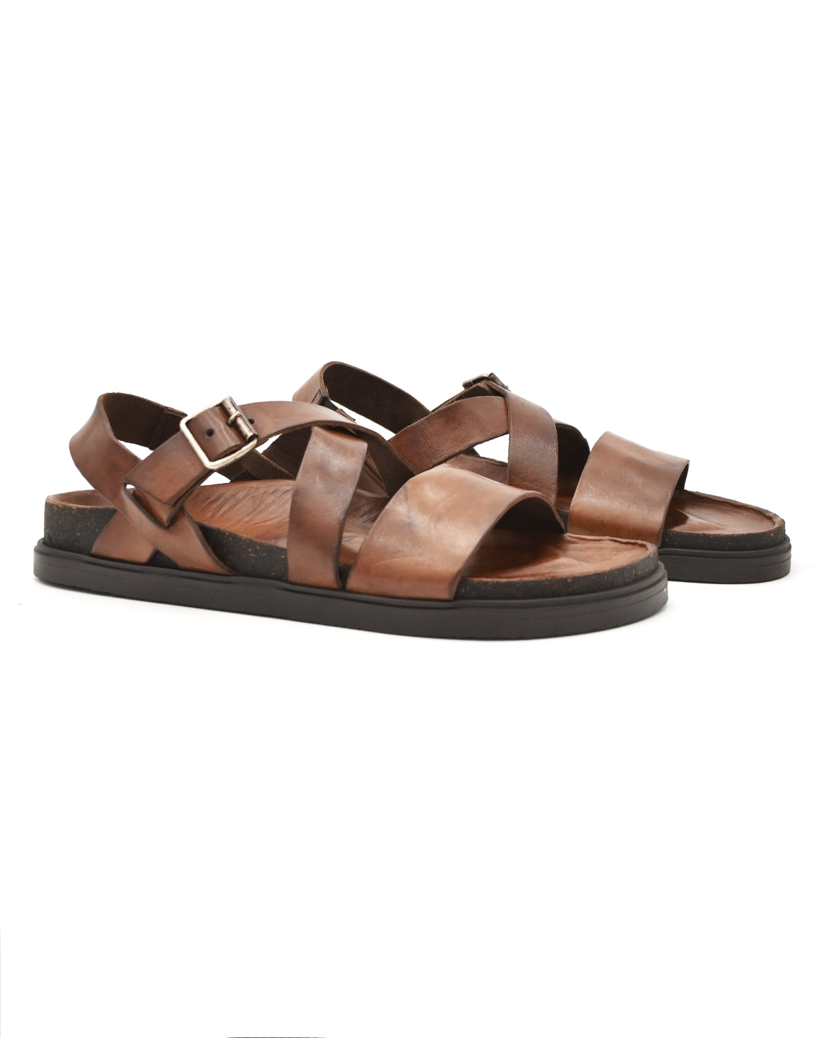Brador Kim Sandal in Washed Brown (Men's)