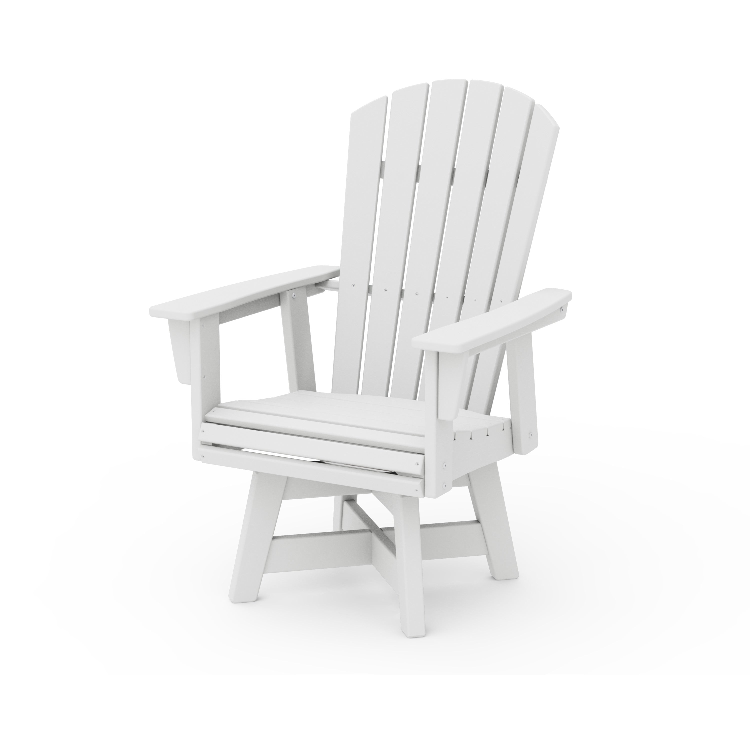 Nautical Curveback Adirondack Swivel Dining Chair