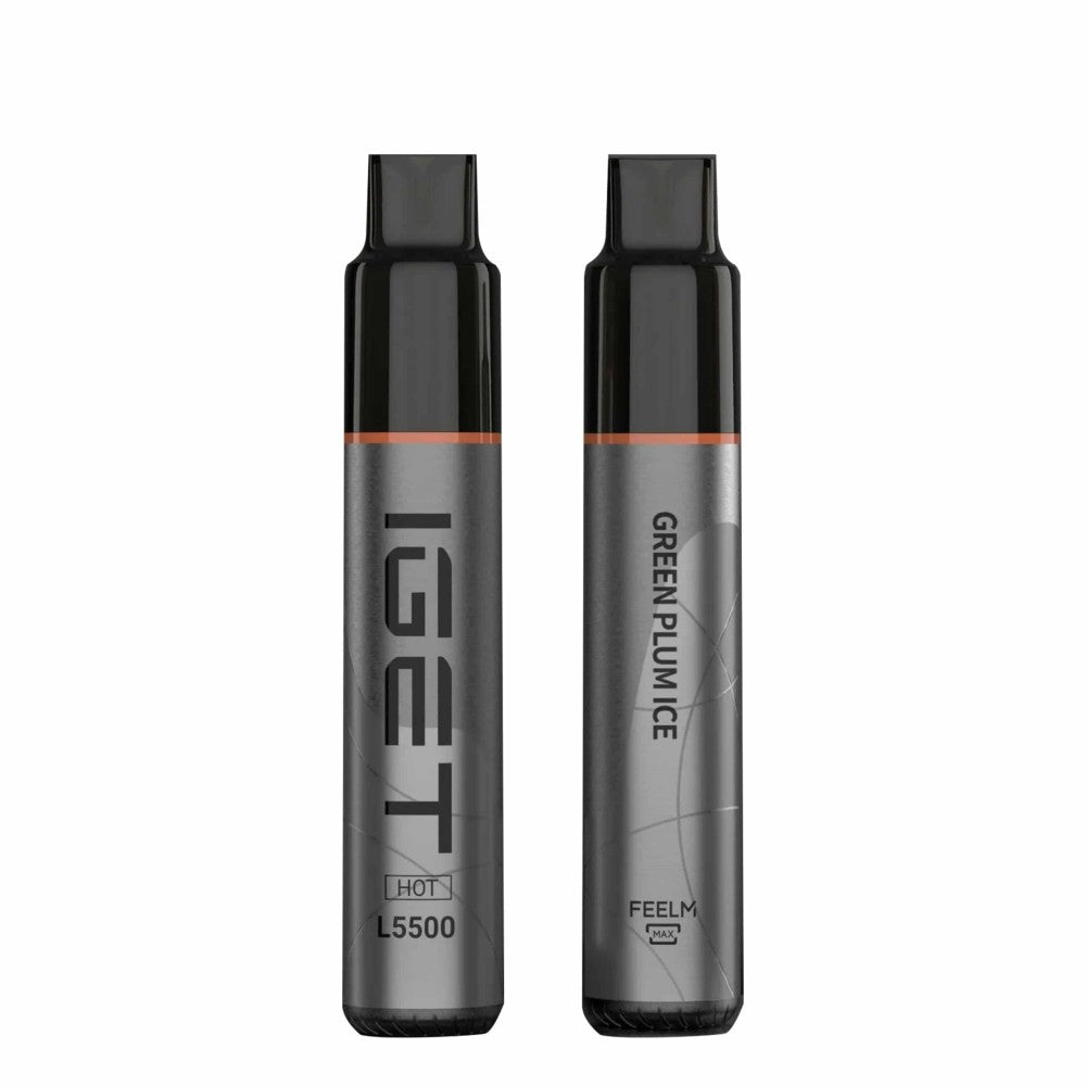 IGET HOT 5500 Puffs Green Plum Ice 2PCS