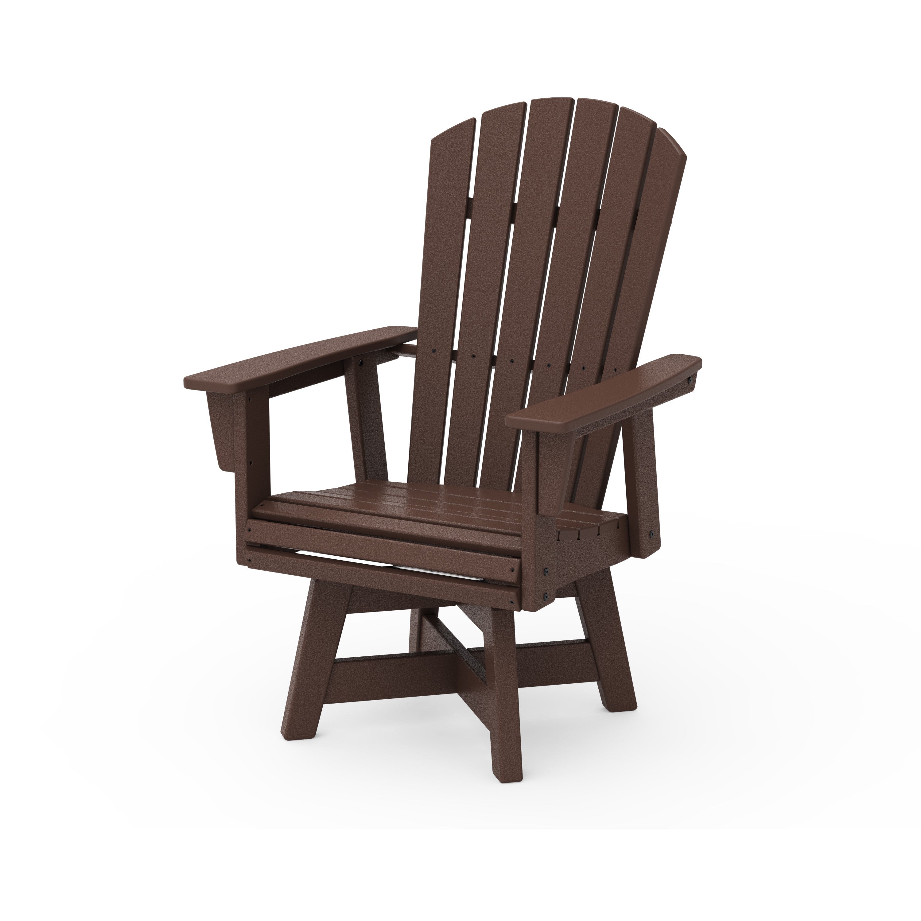 Nautical Curveback Adirondack Swivel Dining Chair