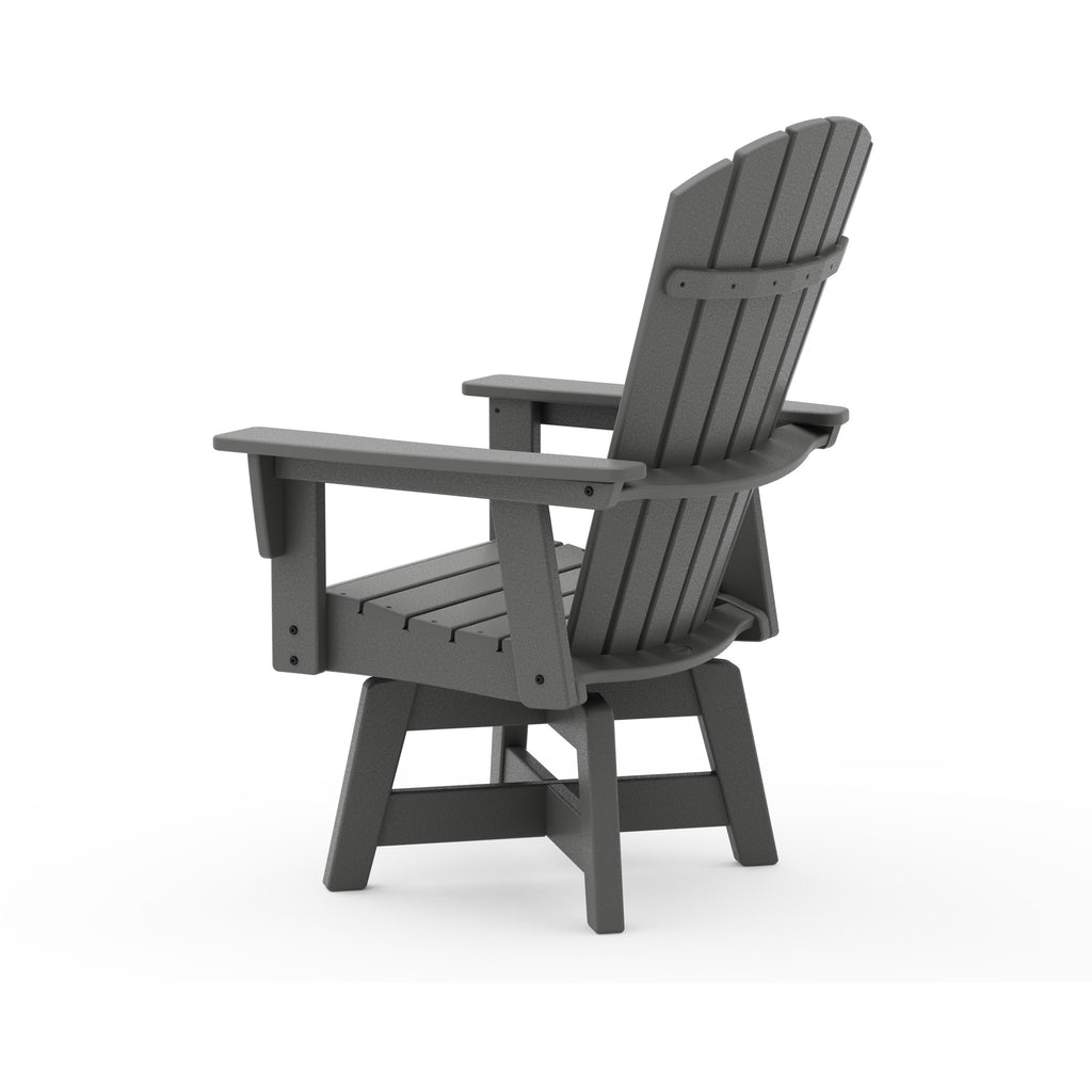 Nautical Curveback Adirondack Swivel Dining Chair