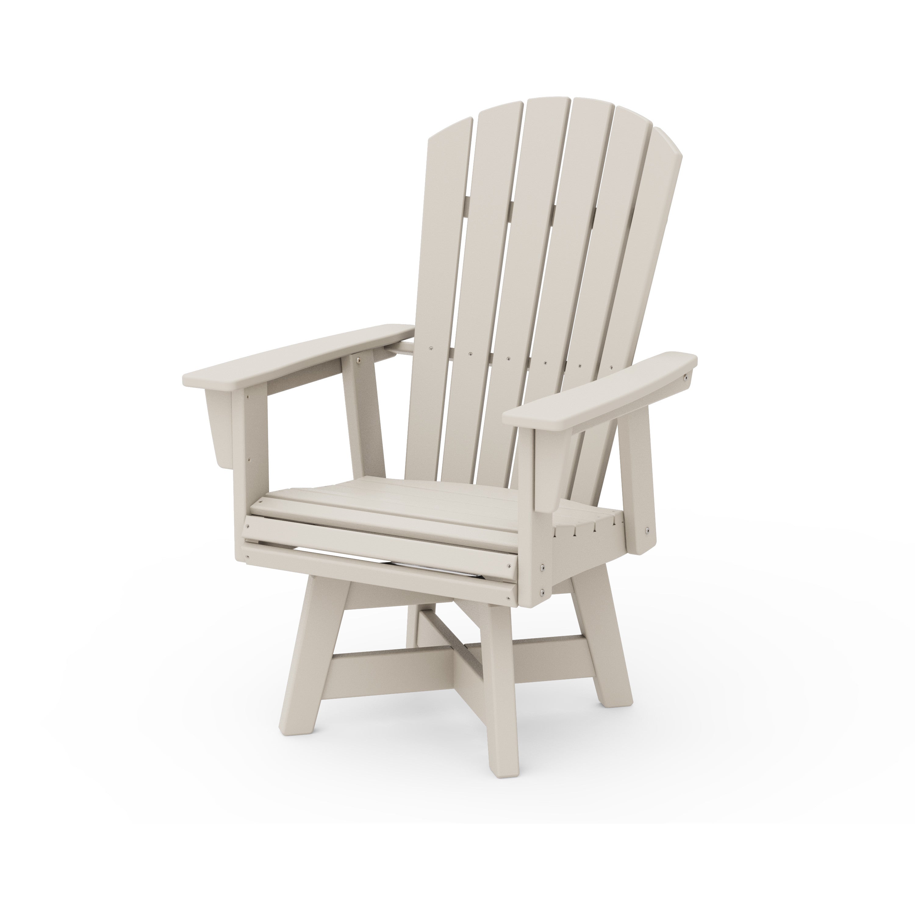 Nautical Curveback Adirondack Swivel Dining Chair