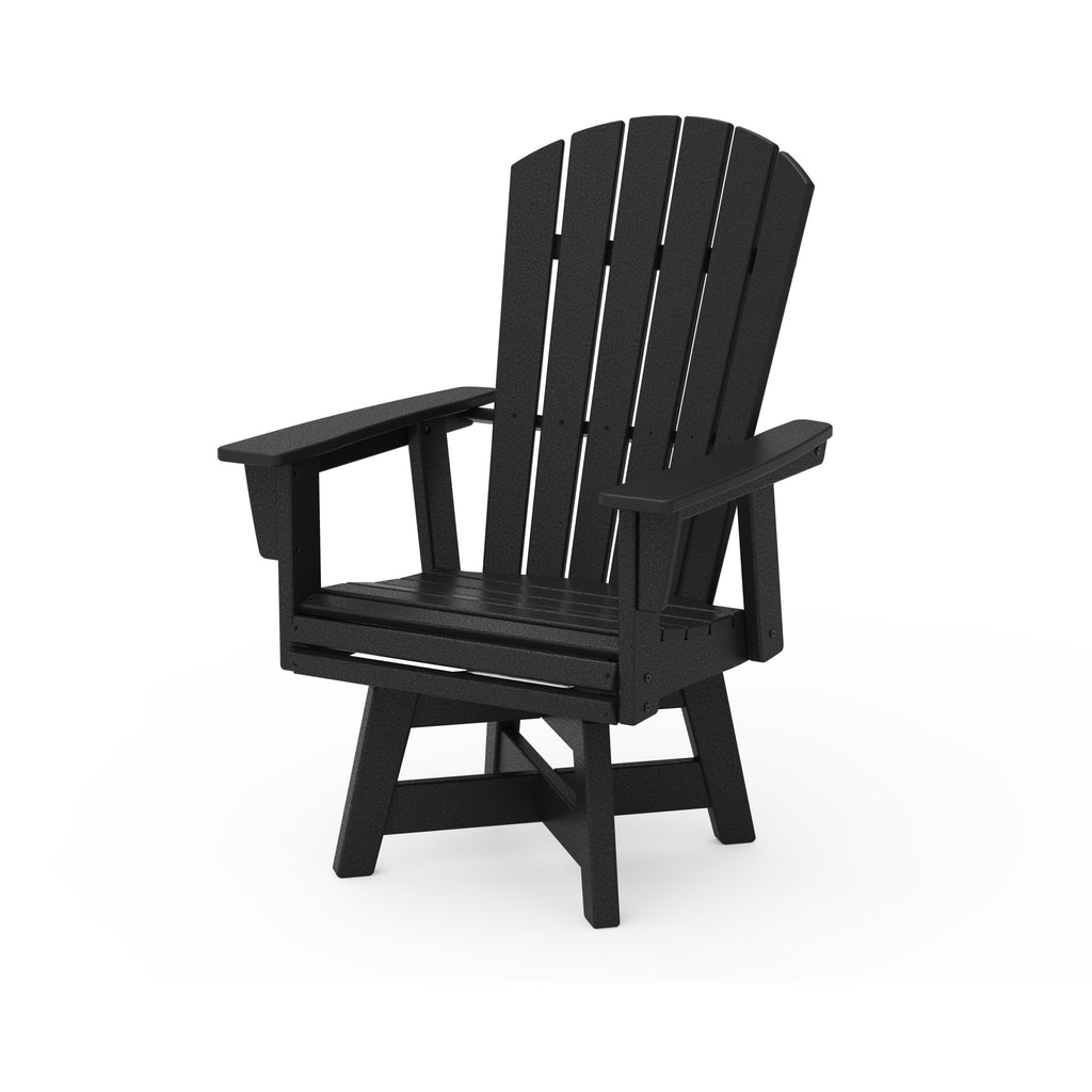 Nautical Curveback Adirondack Swivel Dining Chair