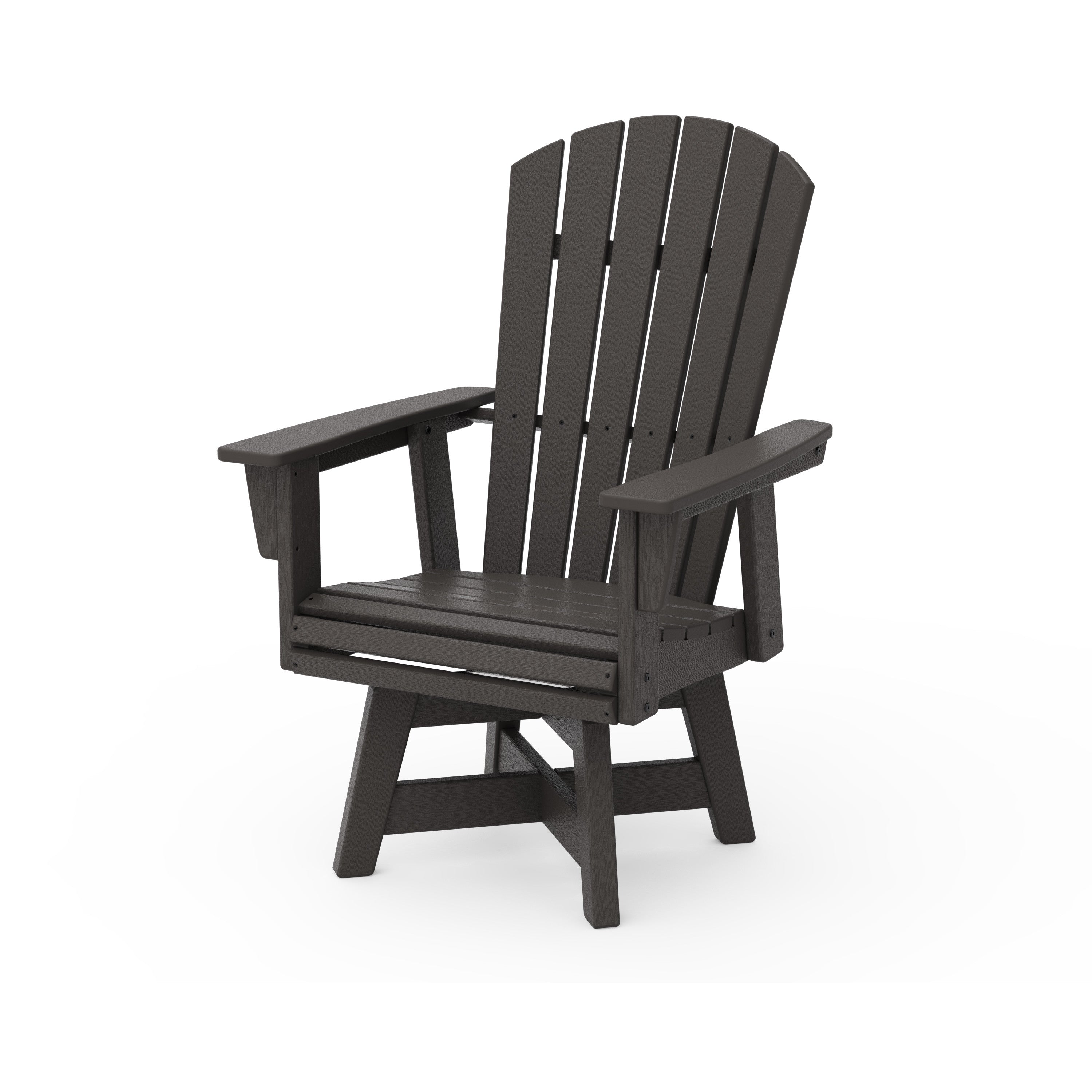 Nautical Curveback Adirondack Swivel Dining Chair