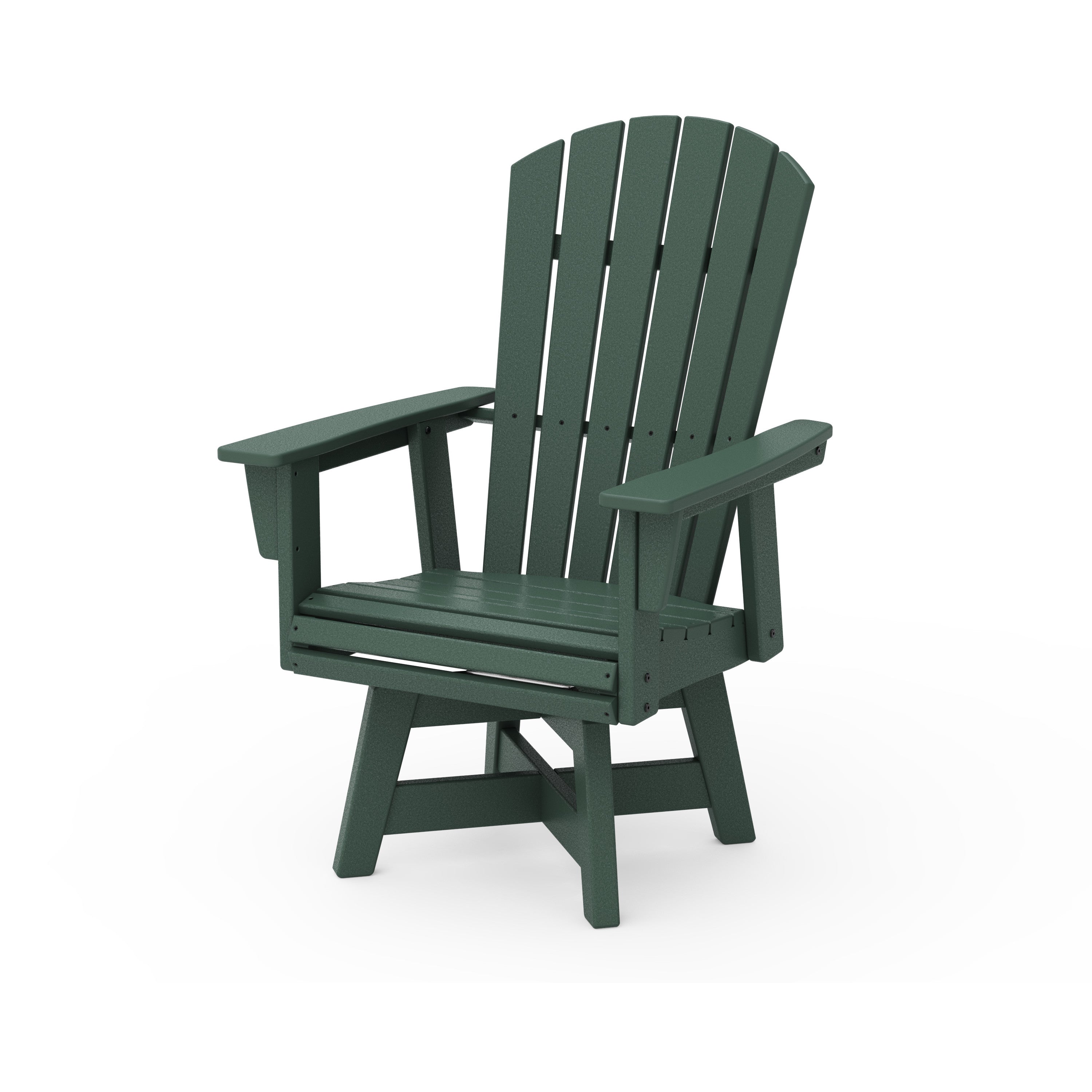 Nautical Curveback Adirondack Swivel Dining Chair
