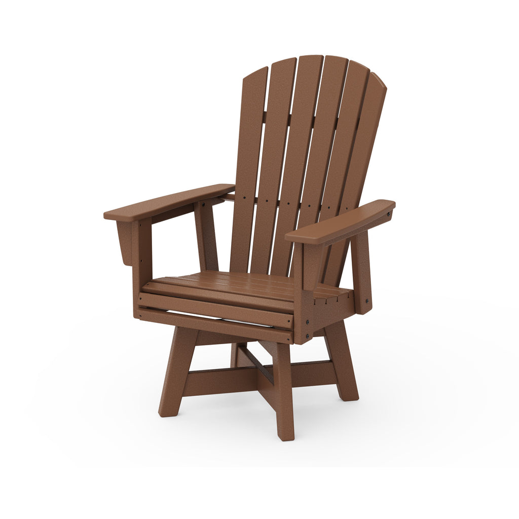 Nautical Curveback Adirondack Swivel Dining Chair
